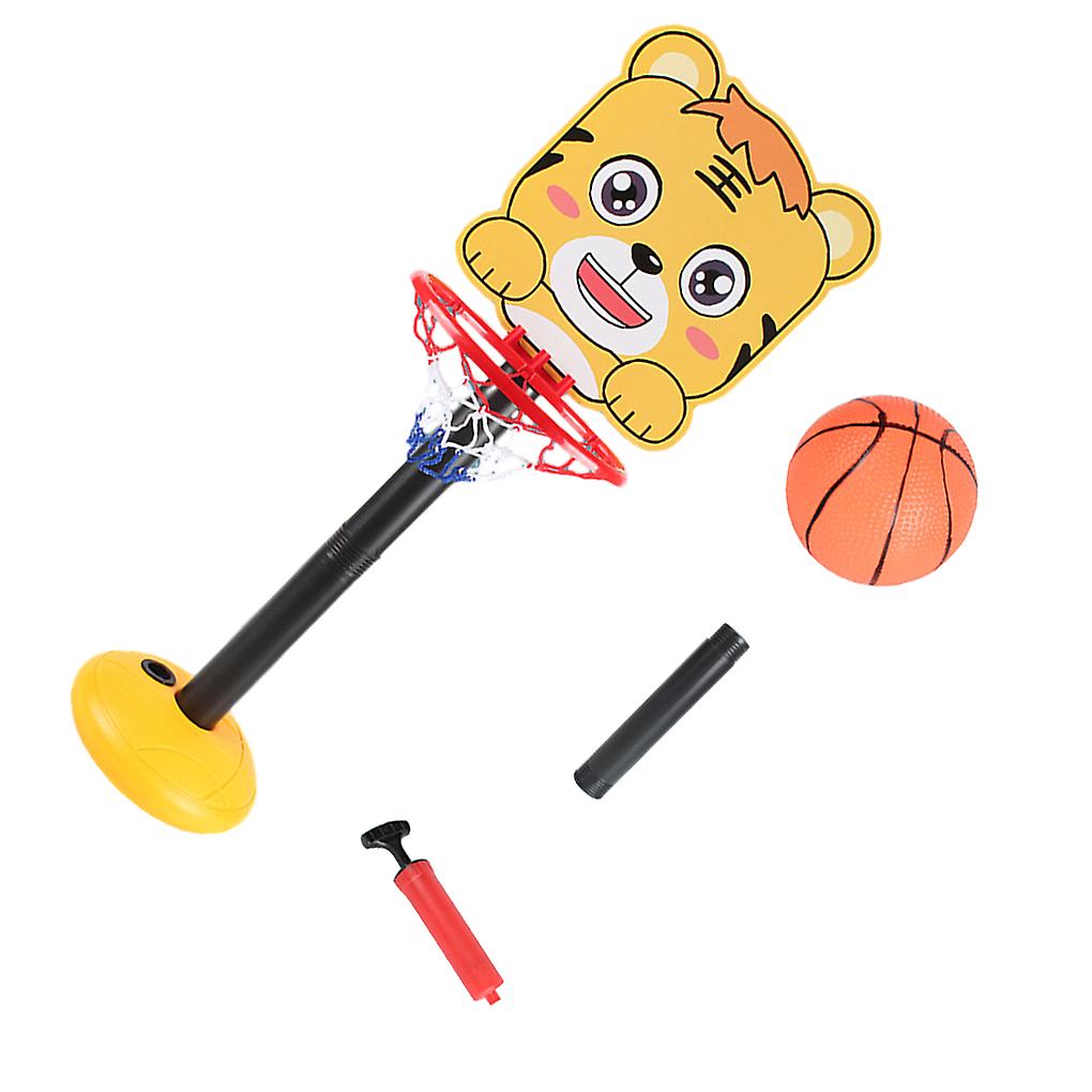 Wide Application Quick Assembly Sturdy And Durable Children Adjustable Portable Basketball Set tiger