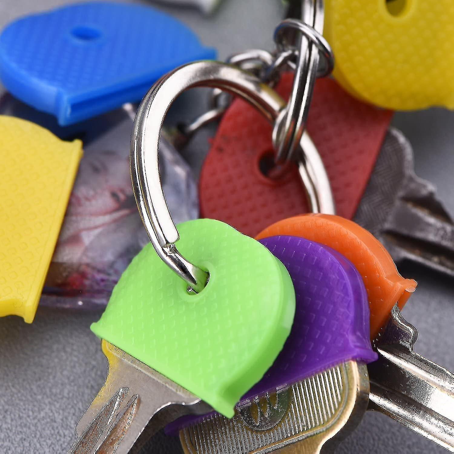 Zk-32 Pieces Of Flexible Key Cover For Easy Identification Of Your Keys