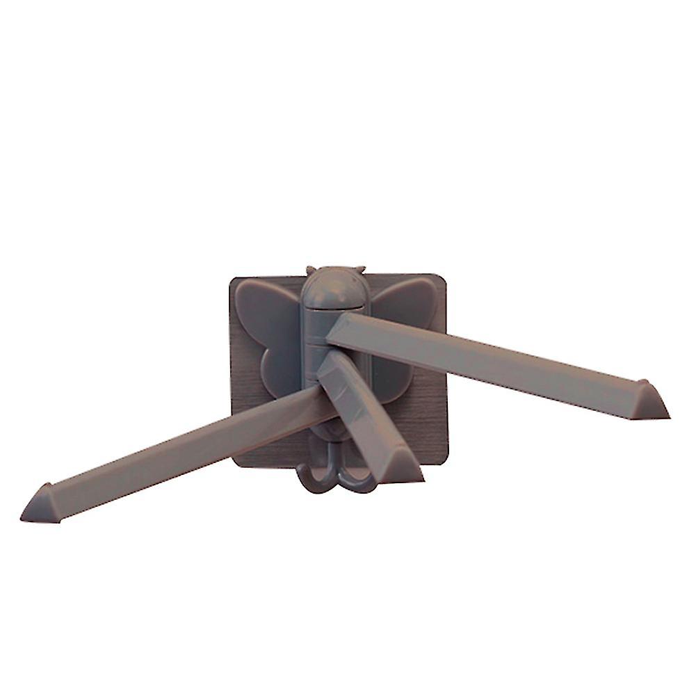 Paste Rotating Wall Mounted Towel Rack Bathroom Free Punching Rack Shelf(Coffe)