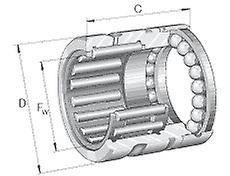INA NX12-XL Combined Roller/Ball Bearing