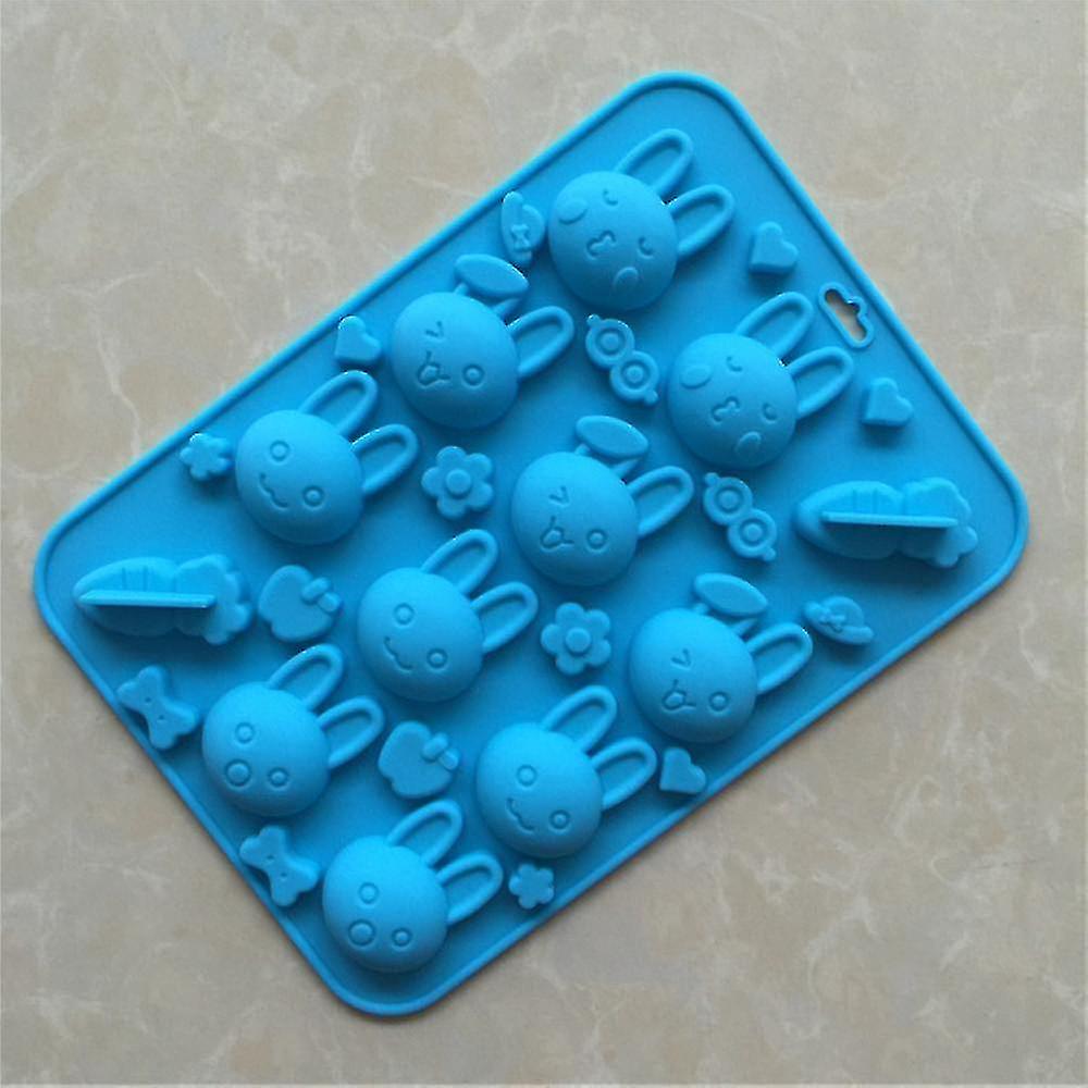 ケーキパンモールド10穴ウサギニンジン型シリコーン型