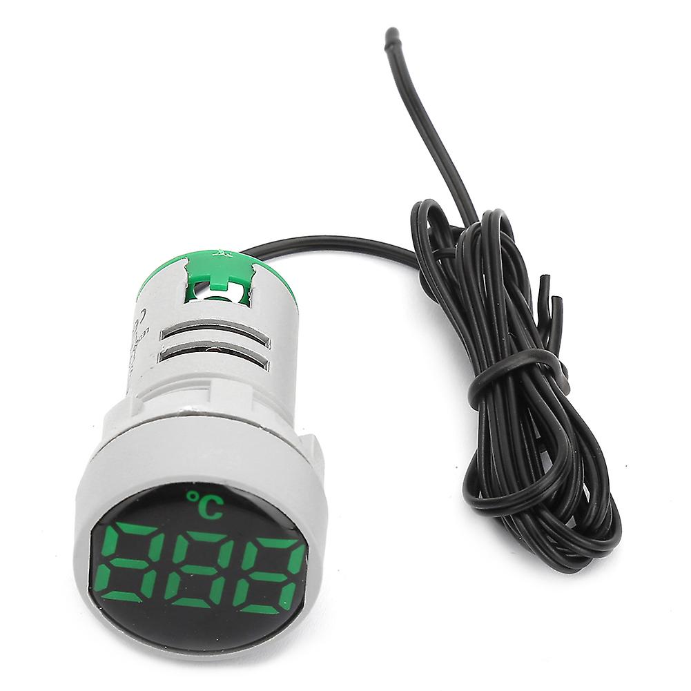 AC 50~380V Temperature Indicator Light LED Digital Displayed Thermometer -20~199℃(Green)