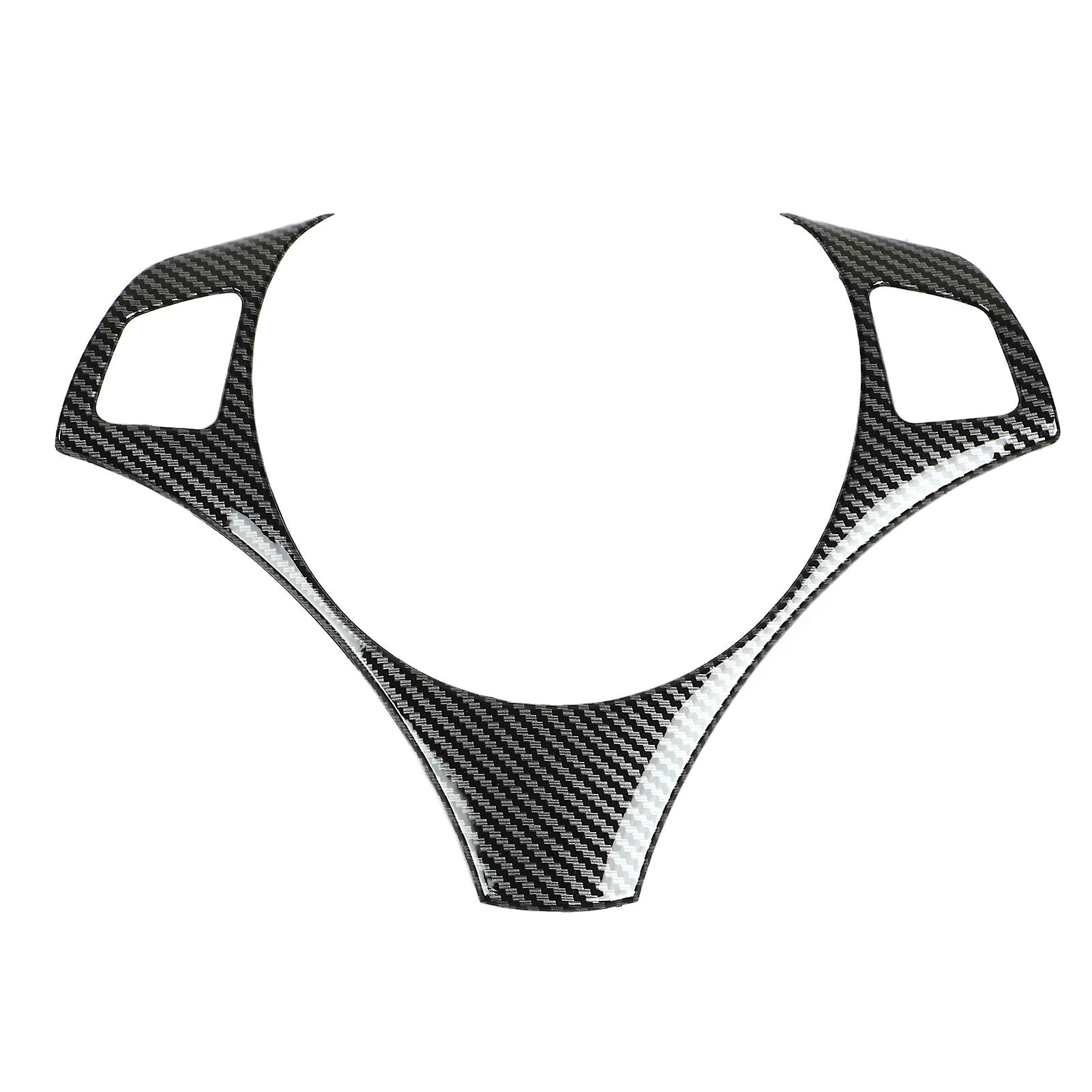 Steering Wheel Frame Trim, Carbon Fiber Pattern Steering Wheel Decoration Cover Sticker for E90 E92 E93 E82 E87 X1 E84