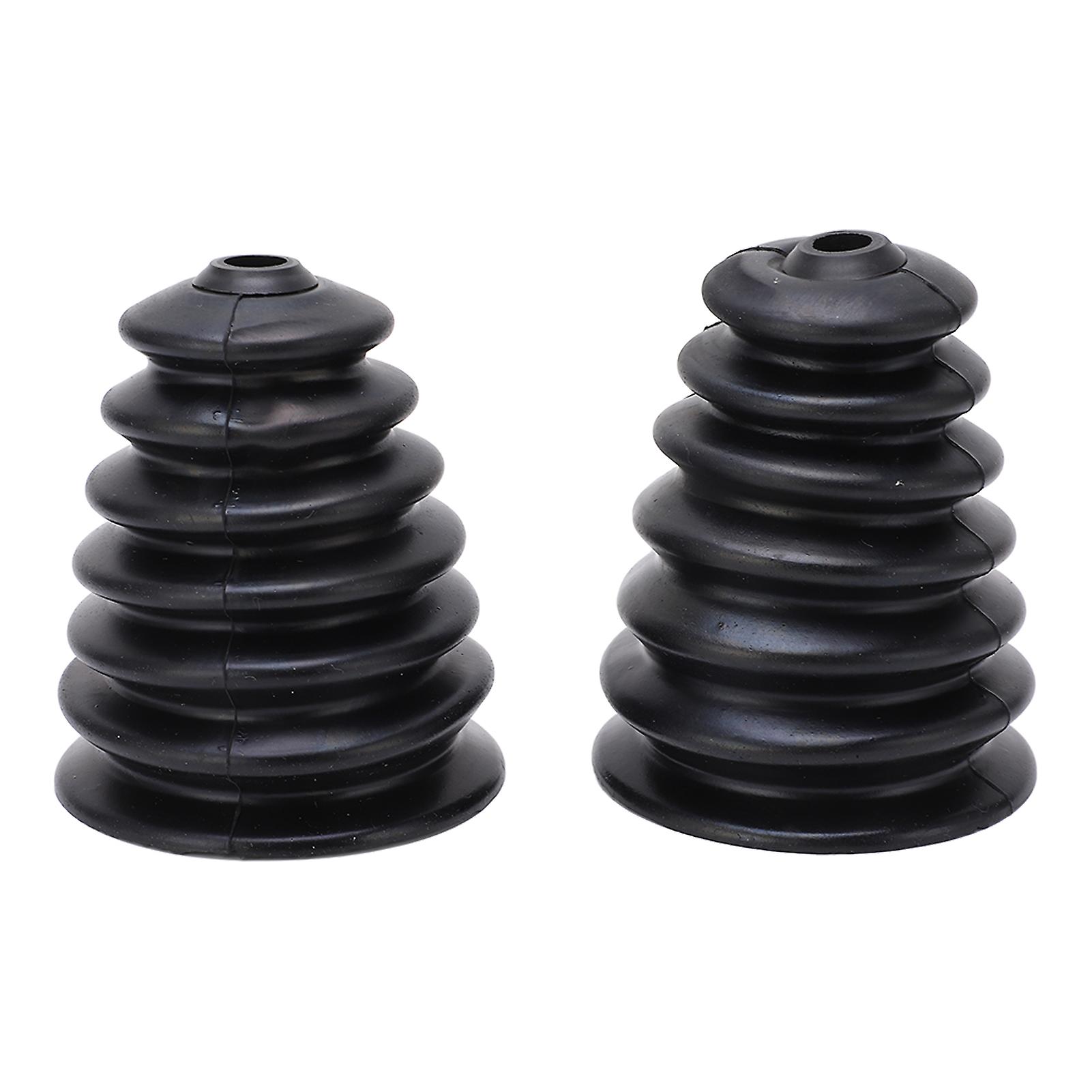 Qukaim Drill Dust Cover 2PCS Rubber Drill Dust Cover, Flexible Dust Collector for Electric Hammer, Dustproof Device in Black, Compatible with