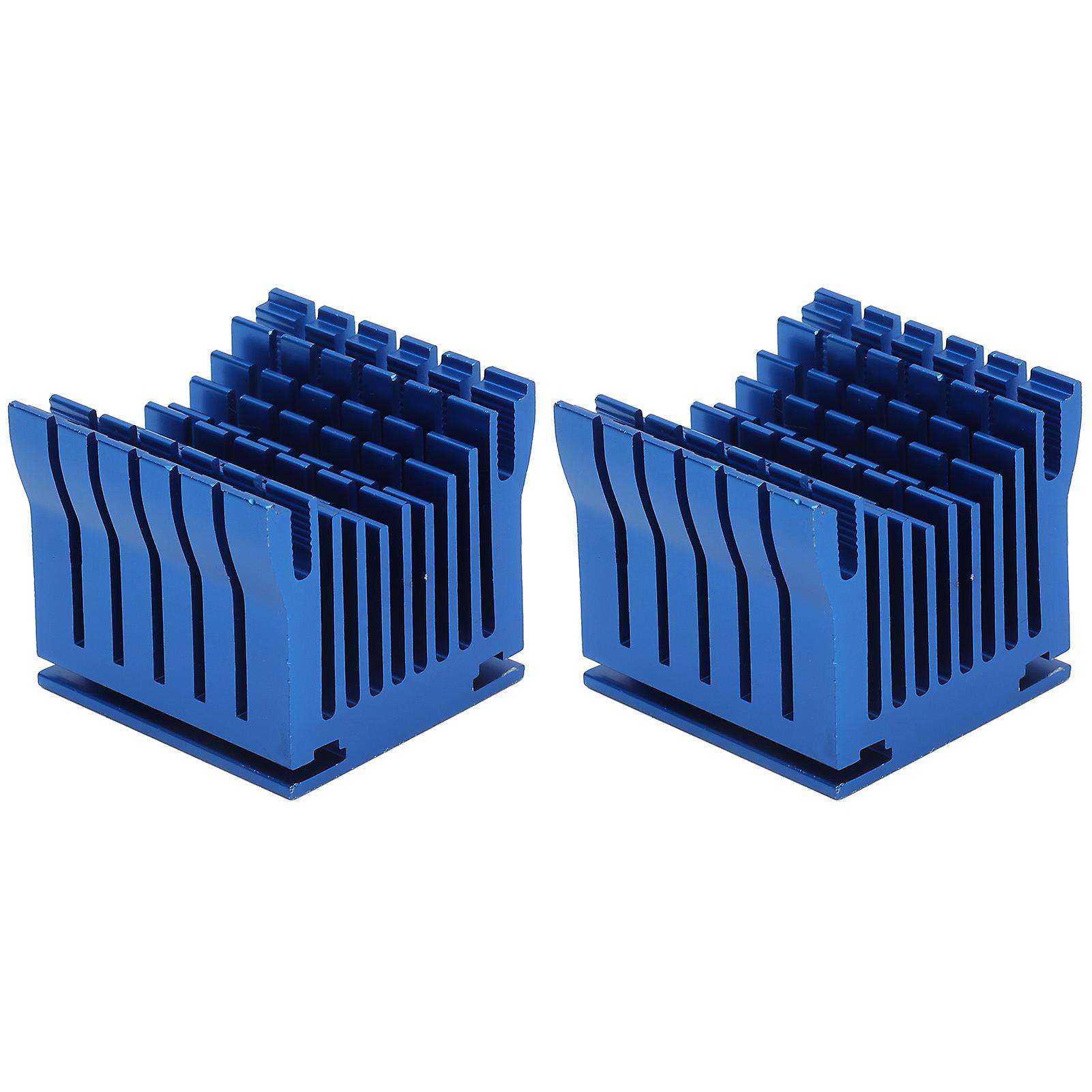 2Pcs Aluminum Heatsink for 3D Printer Motherboard South-North Bridge Chipset Single Cooling Blue