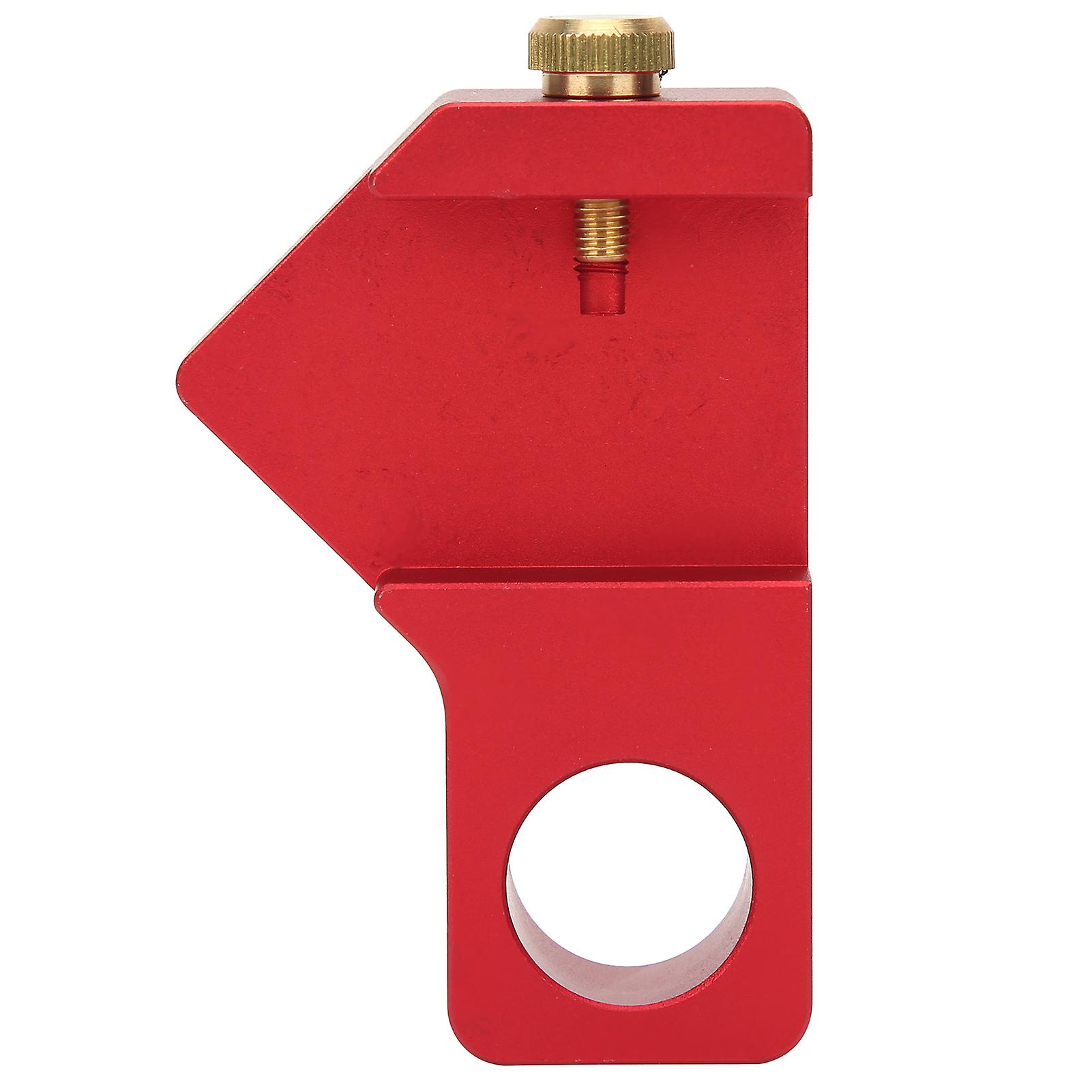 Risegun Woodworking Accessories Woodworking Ruler Positioning Adjuster Scribing Locator Fixing Block, General Purpose Limiter, Red