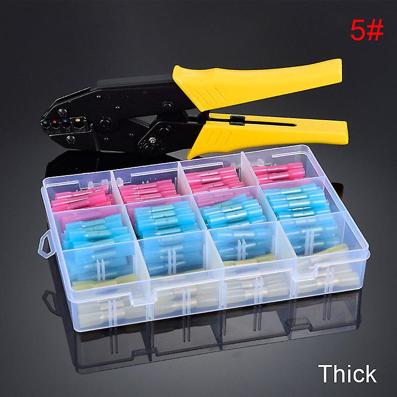 200 Pcs Heat Shrink Butt Connectors Terminals Insulated Waterproof for Marine Auto