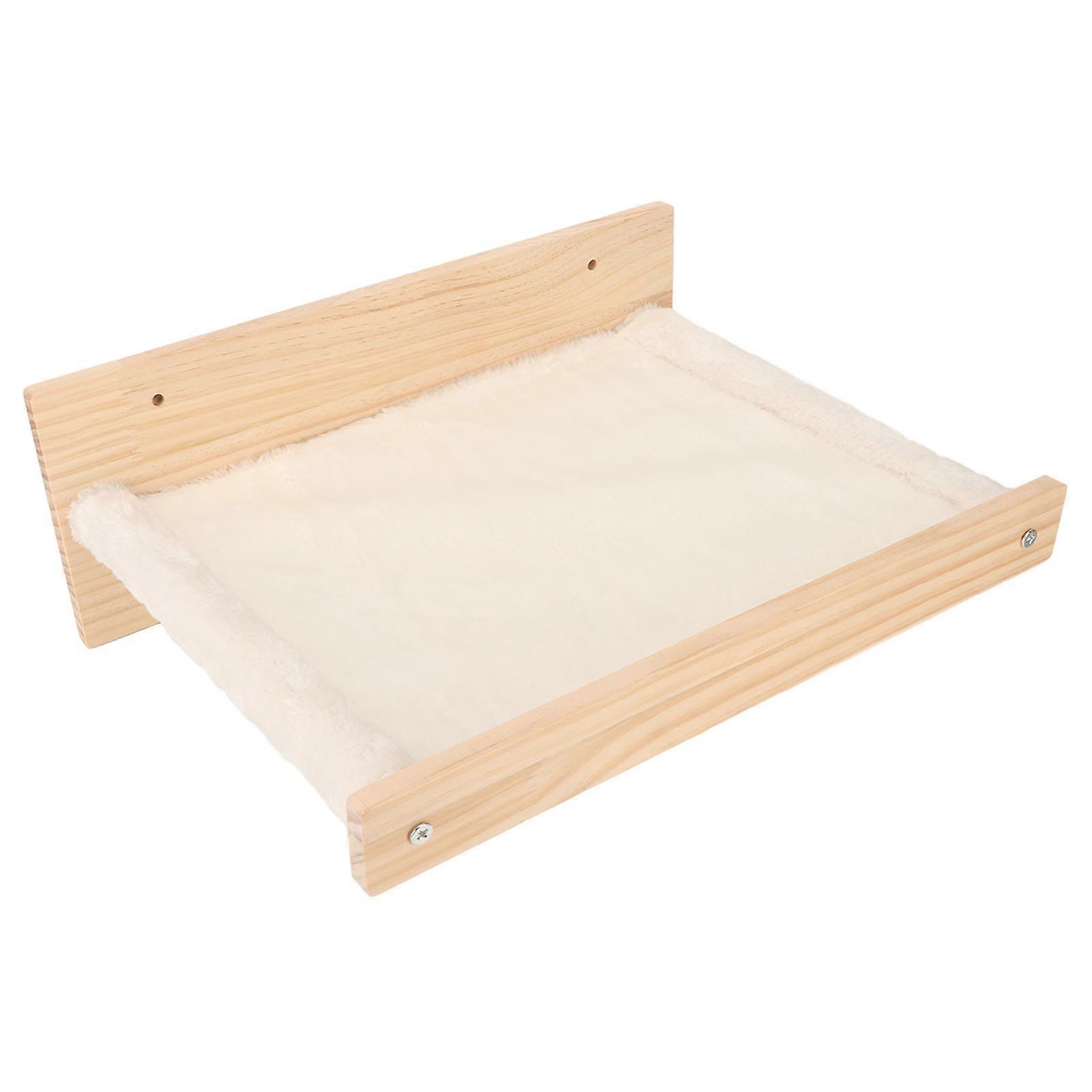 Wall Mounted Cat Hammock Bed Breathable Washable Saving Space Cat Window Perch Shelf for Indoor Summer 