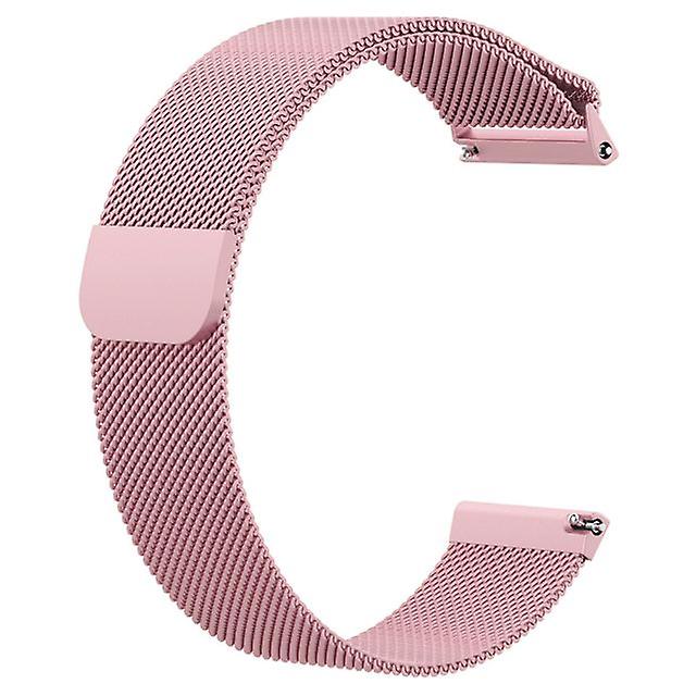 Replacement Stainless Steel Strap for Fitbit Versa (210mm) - Pink