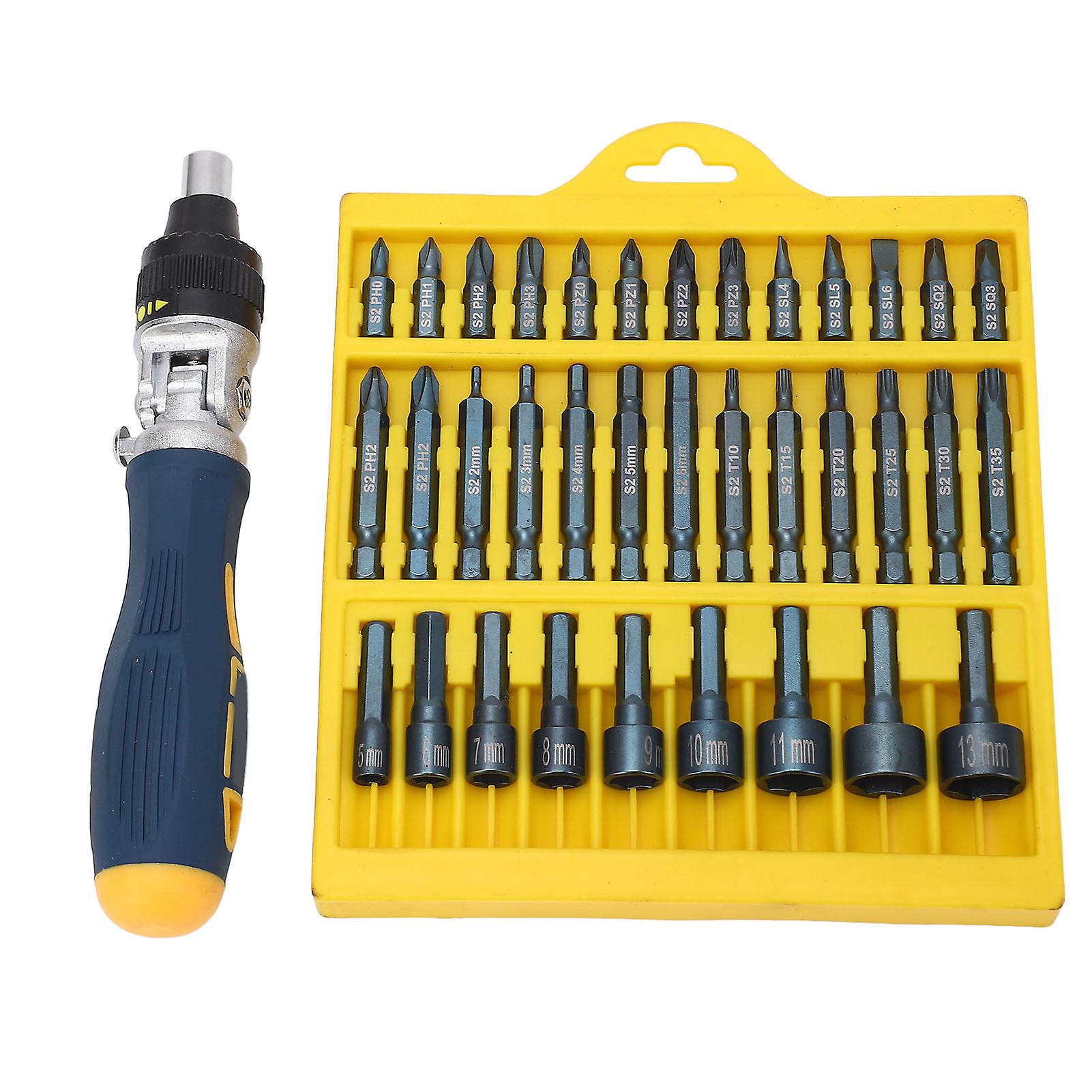 36-piece Screwdriver Set Magnetic, Rotatable Base