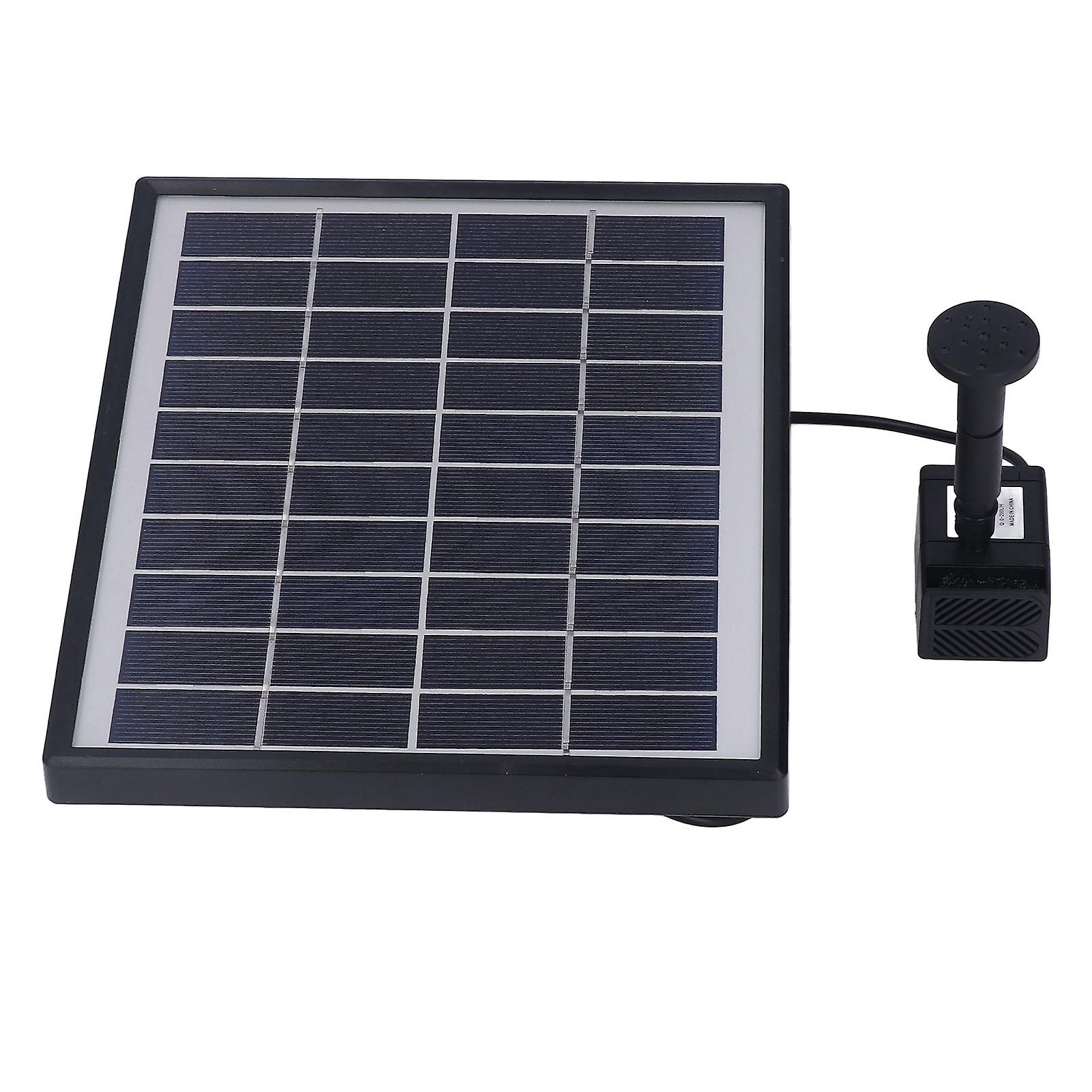 Solar Fountain Pump 6W 10V High Conversion Efficiency Anti Clogging Function Solar Water Fountain for Garden Pond