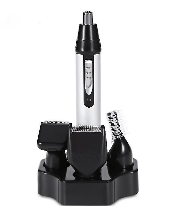 Nose Ear Trimmer(12.8*2cm), Beard Trimmer, Eyebrow Trimmer, 4 in 1 Facial Hair Electric Shaver Men,
