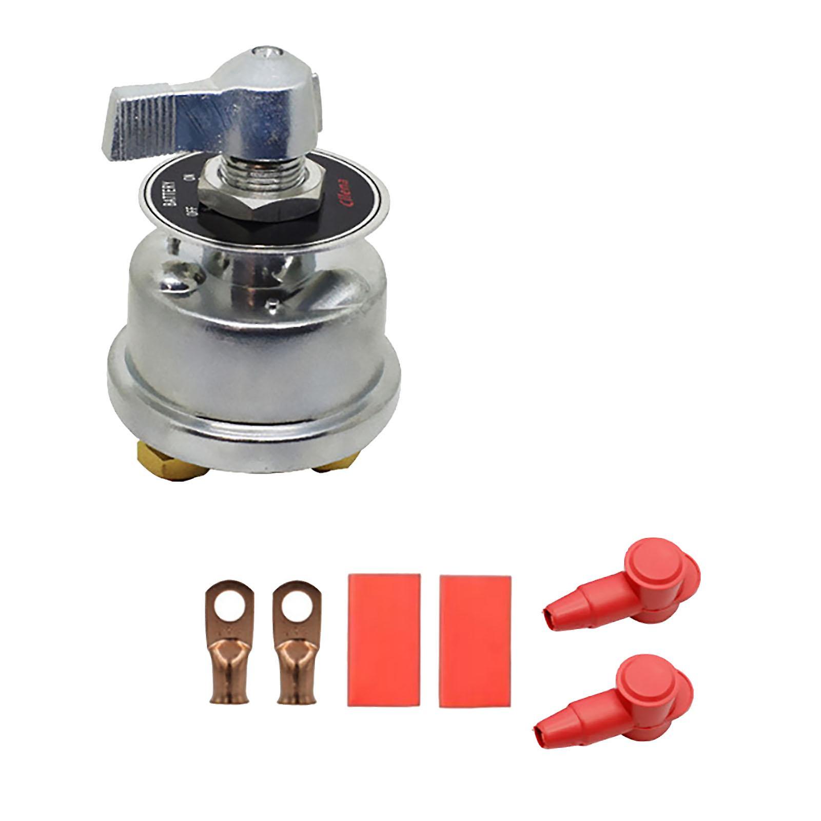 12V High Current Battery Cut Off Switch Kit for Travel Trailer Master Switch Argent Handle