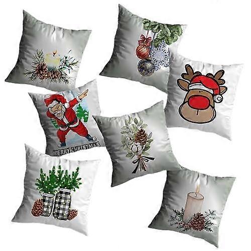 Christmas Deer Printed Pillow Cases