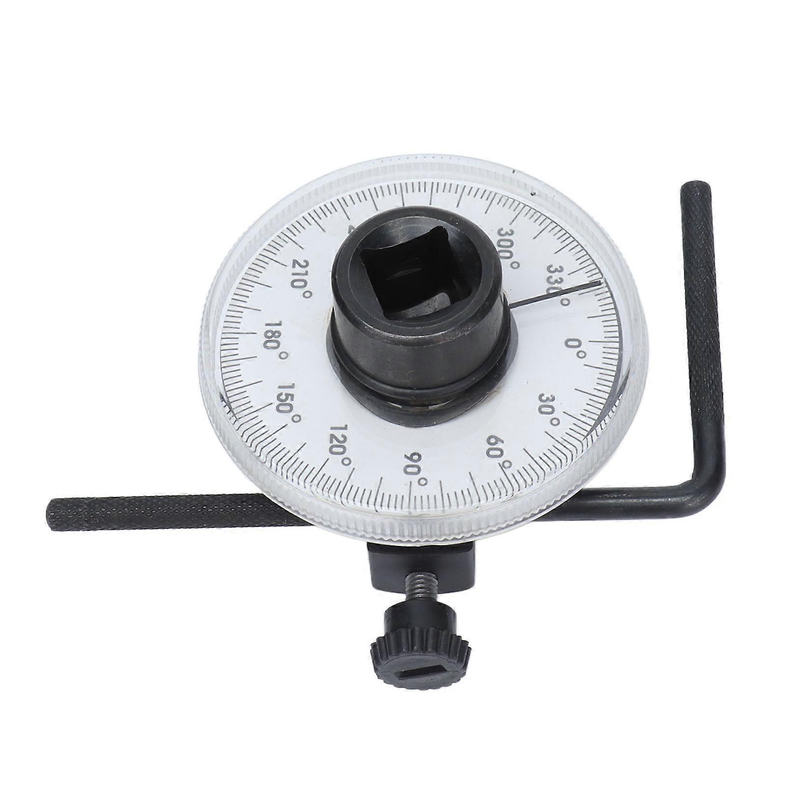 Drive Angle Gauge Torsion 360 Degree 1/2in Adjustable Meter Measuring Tool Set Kit