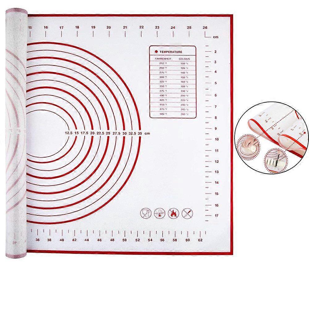Bakematte silikonbakematte, 70 x 50 cm non-stick deigmatte