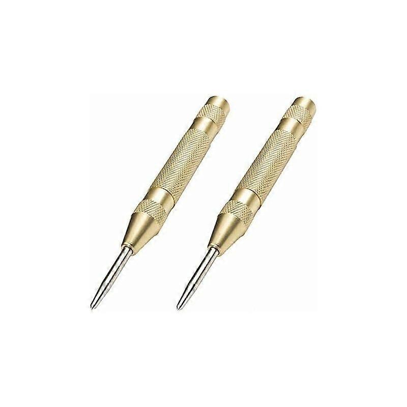 Set of 2 Automatic Punch for Metal or Wood (Golden)