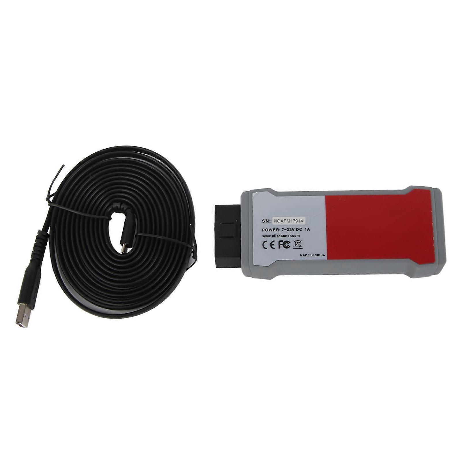 VCX USB Car Diagnostic Scan Tool Fault Code Reader ECU Programming PCM ABS EPB SAS BMS TPMS DPF E2U211