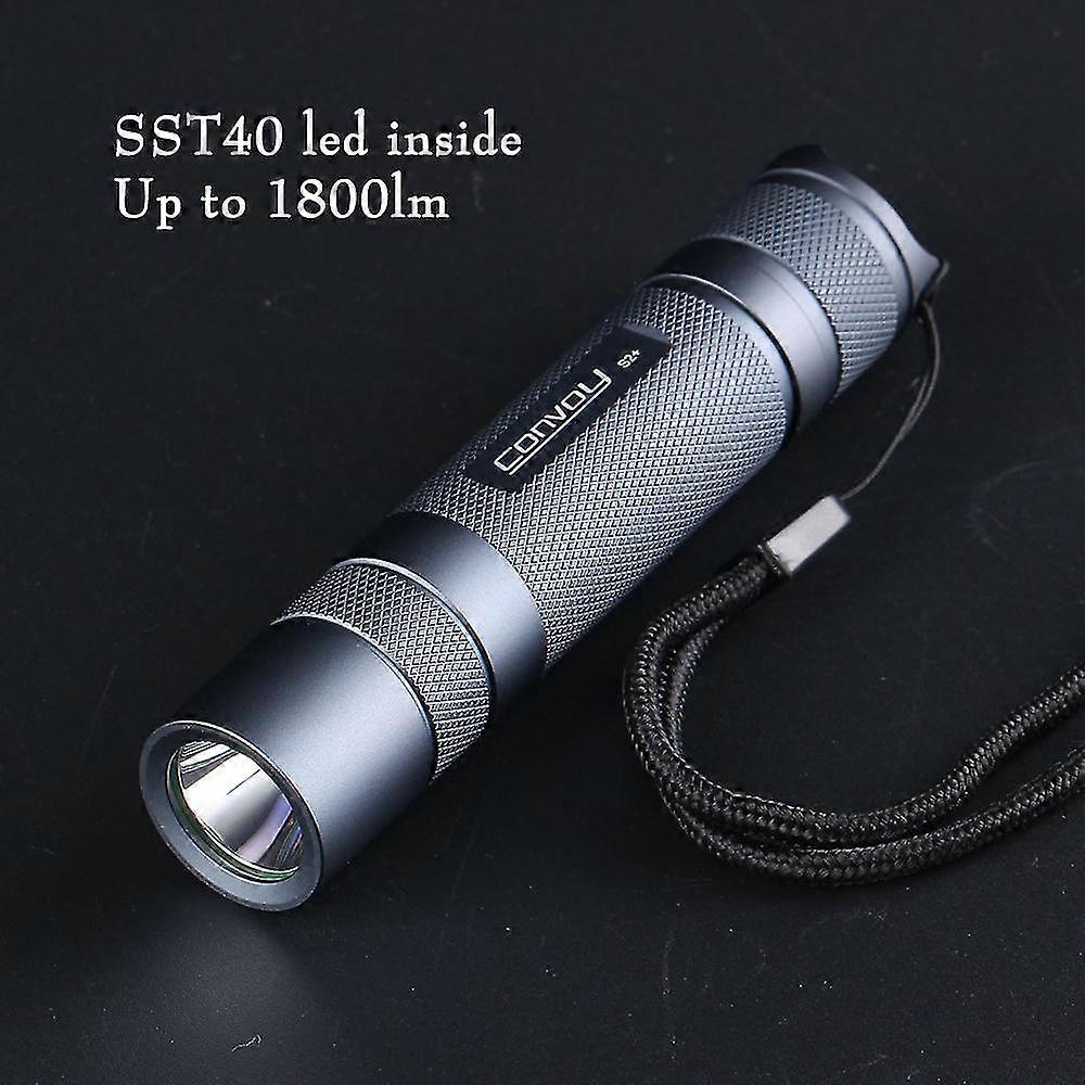 S2+sst40 Sft40 Lh351d Copper Coating 5000k Lens Temperature Control 18650 Flashlight 4 Modes