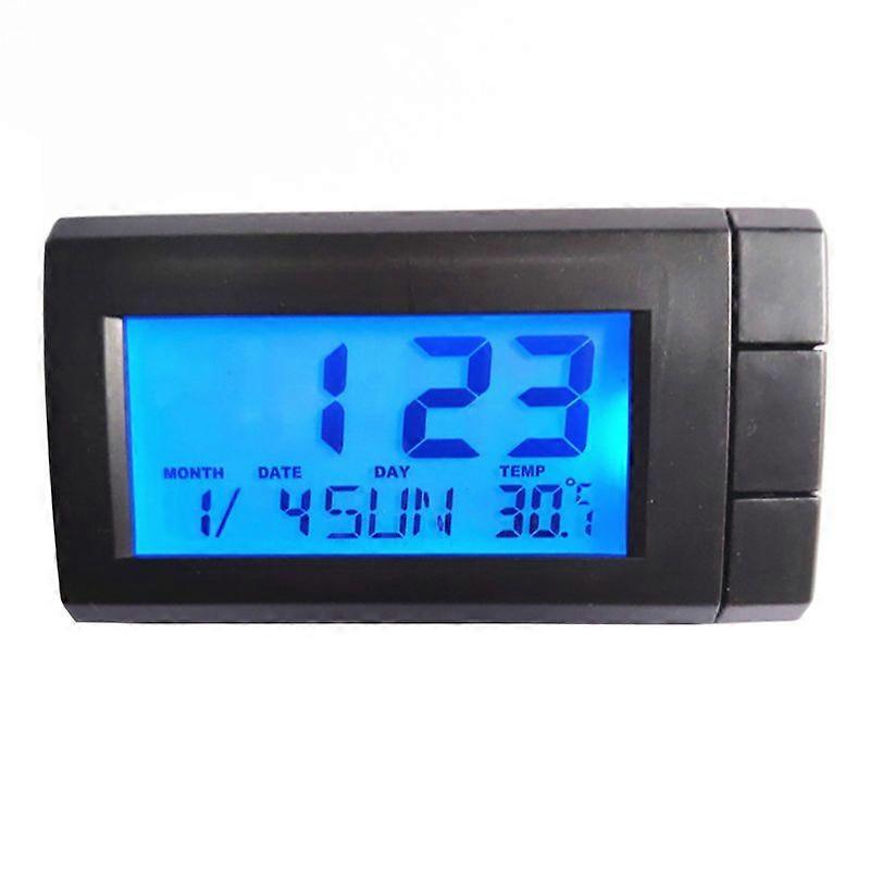 Car Thermometer With Backlight Function Digital Clock Car Electronics Indoor Temperature Lcd Display Gauge