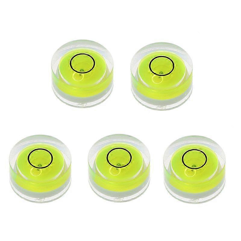 5 Pieces Round Bubble Level For Tripod Phonograph Turntable Easy To Use