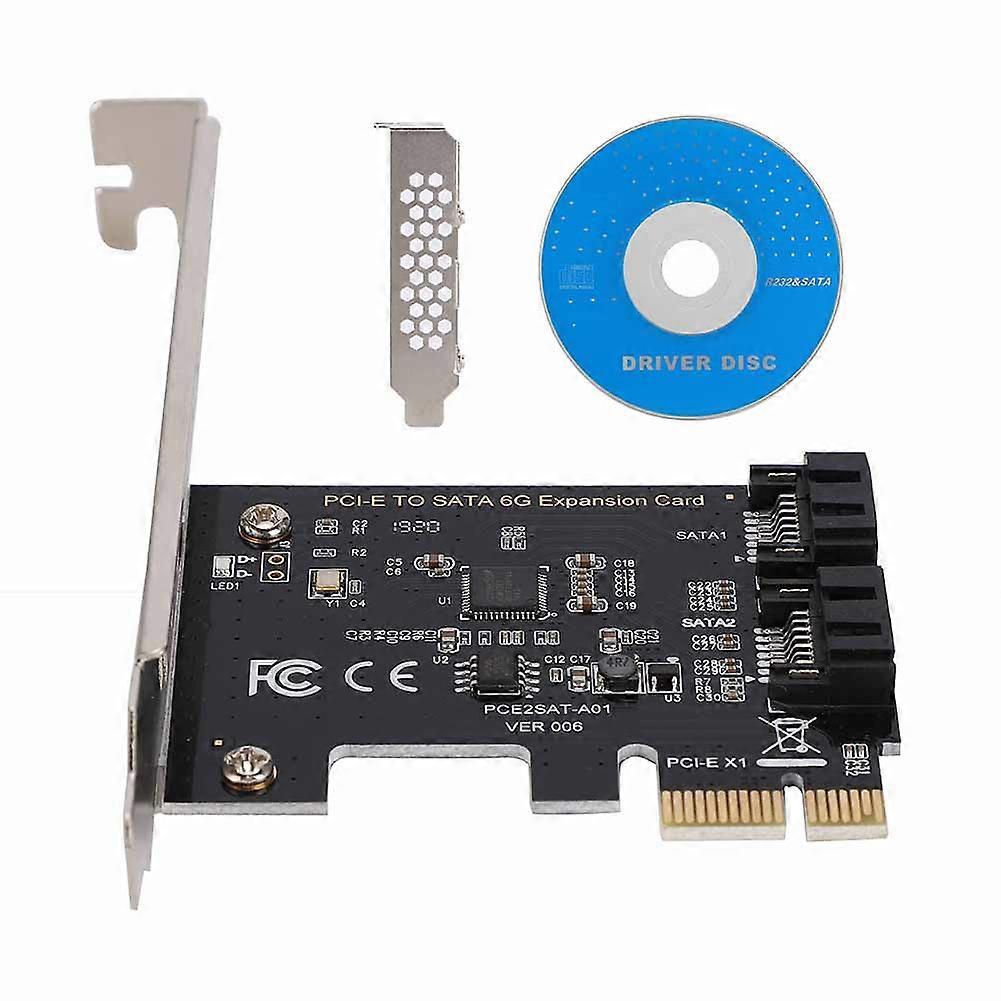 PCI?E Cards PCI Express to SATA 3.0 2 Port SATA III 6Gbps Expansion Adapter Boards