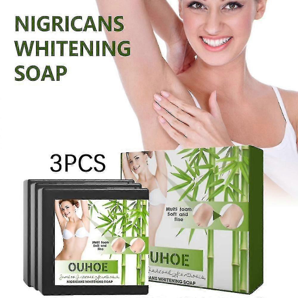 Ouhoe Bambou Charbon Noir Acanthopanax Savon Pour La Peau Illumine Le Teint Et Blanchit Les Articula