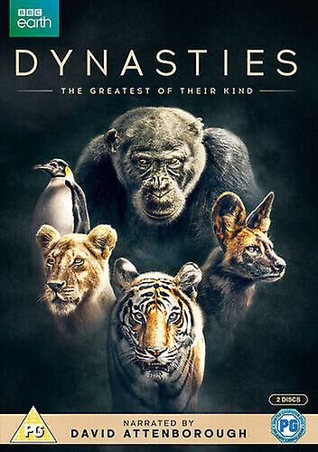 Dynasties DVD (2018) David Attenborough cert PG 2 discs - Region 2