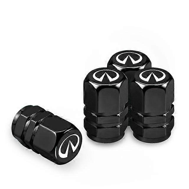 4Pcs Car Tire Valve Caps Metal Tyre Air Stems Cover For Infiniti Q70L QX50 Q50 QX30 QX60 QX80 Q60 Q30 Q50 QX70 Q70 FX35 G37 G35 shry