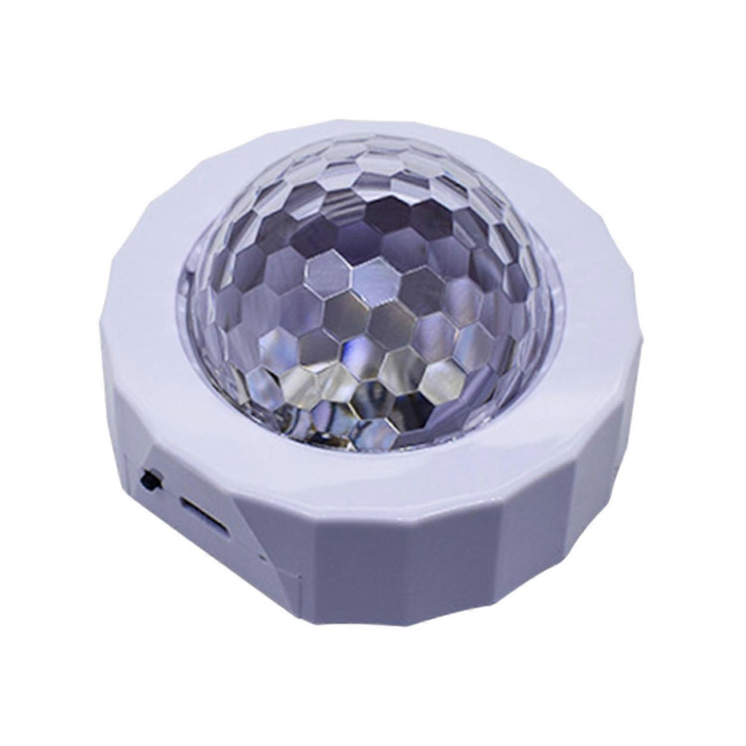 Adjustable Car Disco Ball Super Bright USB Rechargeable Mini Size Portable Sound Activated