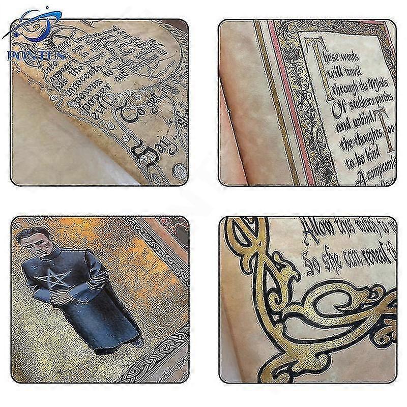 Charmed Book Of Shadows Green Journal Cover Bound Journal Blank And Lined 350 Pages Spell Record Spellbook Vintage Magic Gift  15