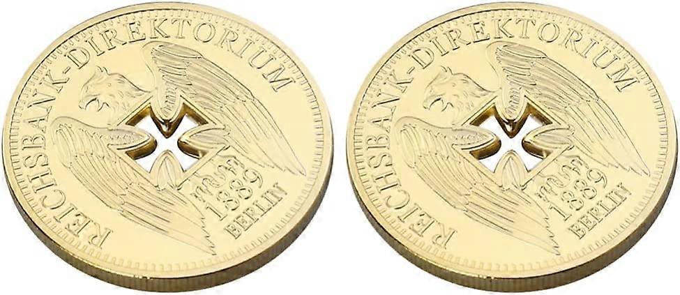 אימפריאל בנק מטבעות זיכרון מצופים זהב גרמניה נשר הצלב מאתגר אספנות מטבעות