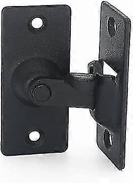 2ピース90度ステンレススチールドアロック倉庫ドア直角ロックフリップドアロックアーチドアロックスペシャルドアロック(ブラック)Jskee