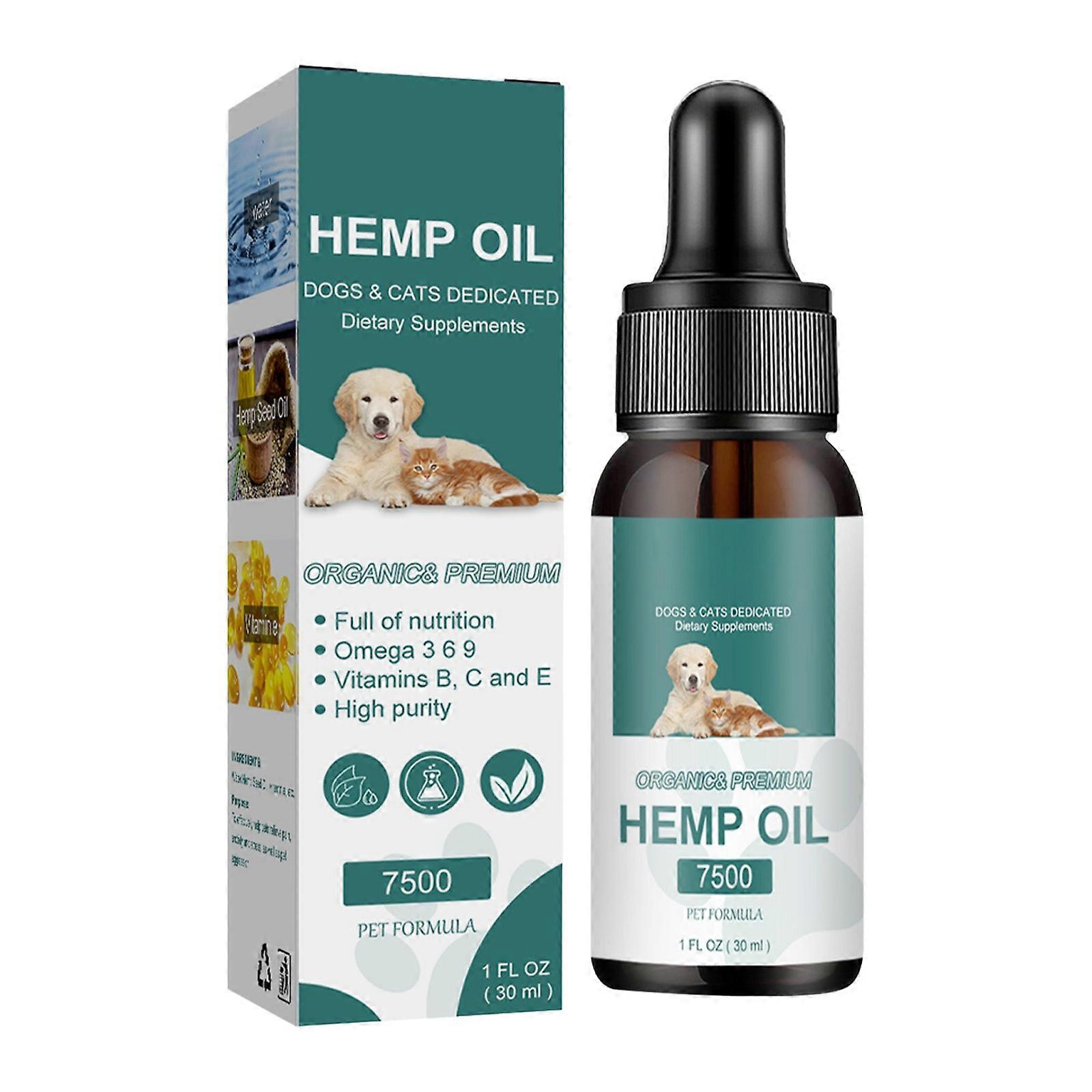 1-3X αιθέρια έλαια για κατοικίδια ζώα 30ml για να βοηθήσει στην ανακούφιση του άγχους, στρες, φλεγμονή, πόνος στις αρθρώσεις και το ισχίο Pet Calming Drops