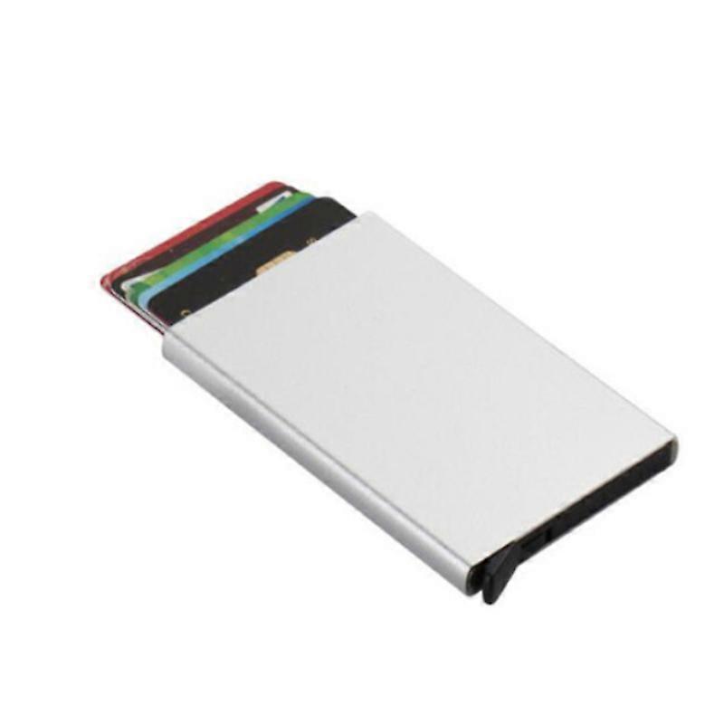 Aluminum Card Holder RFID Credit Card Holder Automatic Pop-up Bank Card Box Smart Quick Release Women Wallet Mini Car Package
