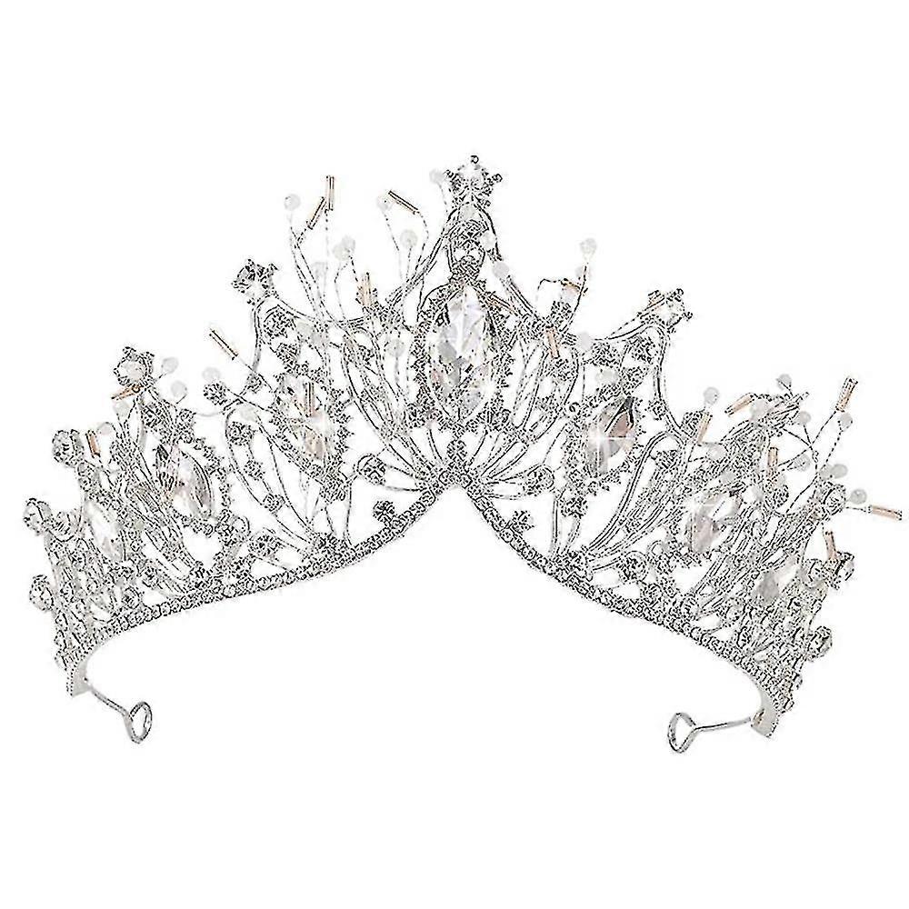 queen crown gothic rhinestone wedding tiaras and crown for bride