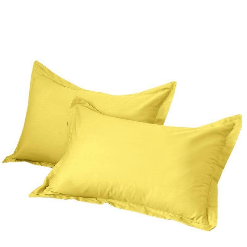 Solid color pillowcases and pillow core covers for two persons
