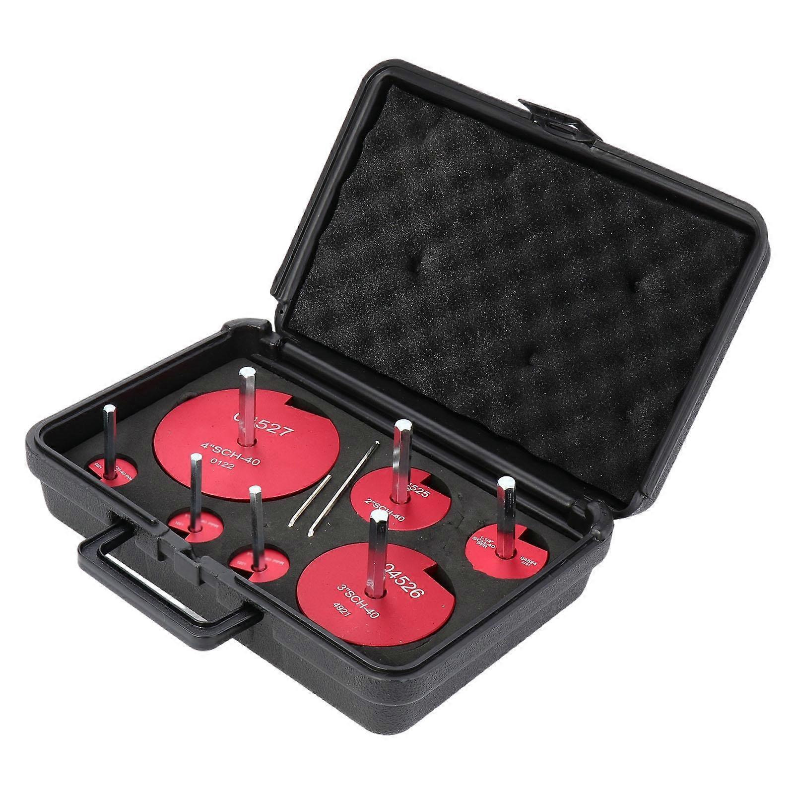 7 Pieces PVC Pipe Reamer Kit Professional High Performance PVC Fitting Saver