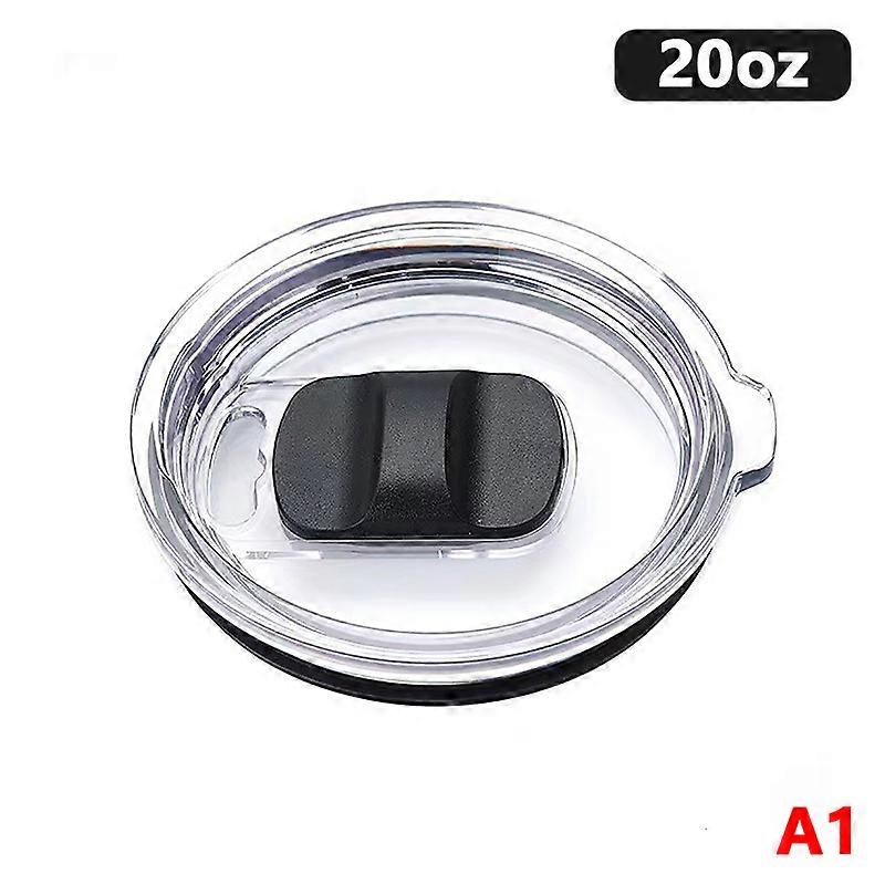 غطاء دائري بلاستيكي لكوب السيارة مع قطعة دفع لغطاء الترمس سعة 20 أونصة و30 أونصة وغطاء بديل لأكواب القهوة وزجاجات المياه