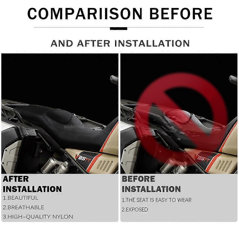 Motorrad Sitzbezug Für Guzzi V85TT - Atmungsaktive Wabenmatte Für Besseren Sitzkomfort
