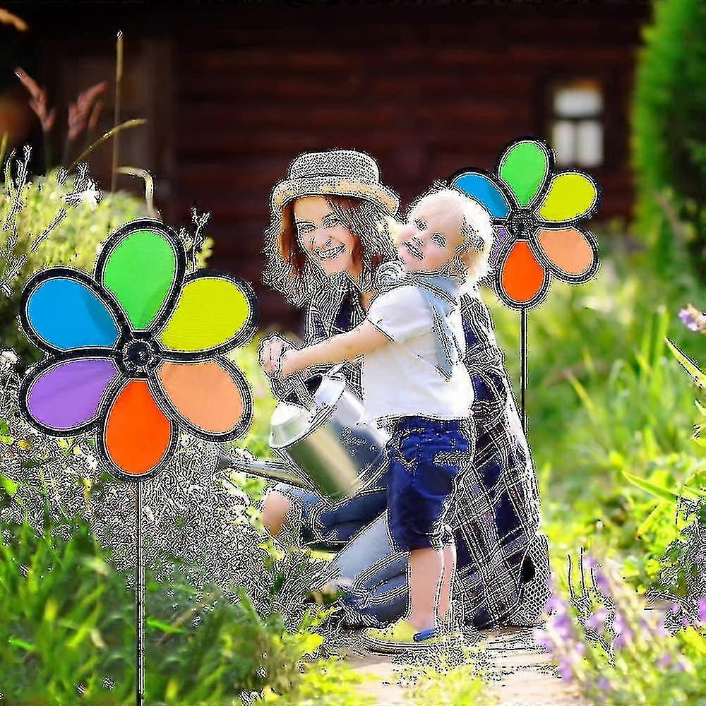 9.4 Inch Wind Spinners Flower Spinners Colorful Wind Spinners -