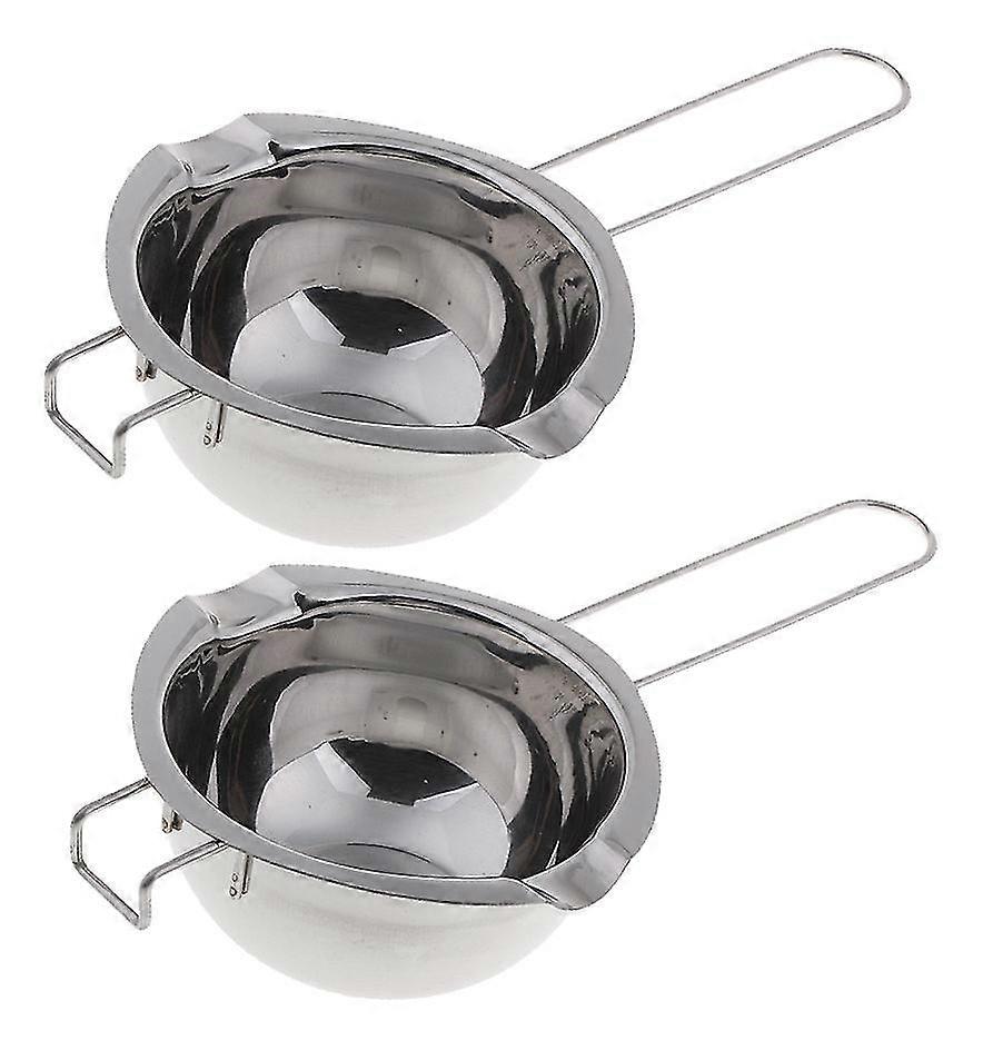 Stainless Steel Candle Wax Pot With Handle, Melting Pot 400ml (2 Pieces)