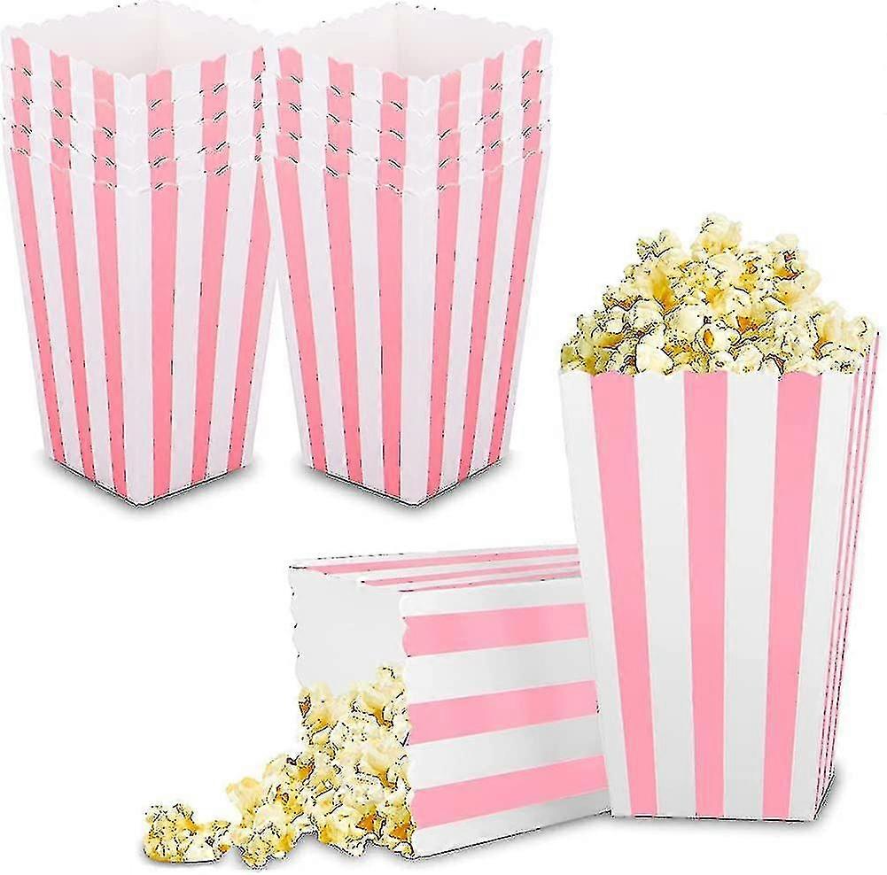 12pcs Popcorn Boxes Box Popcorn Candy Container For Christmas Birthday Party