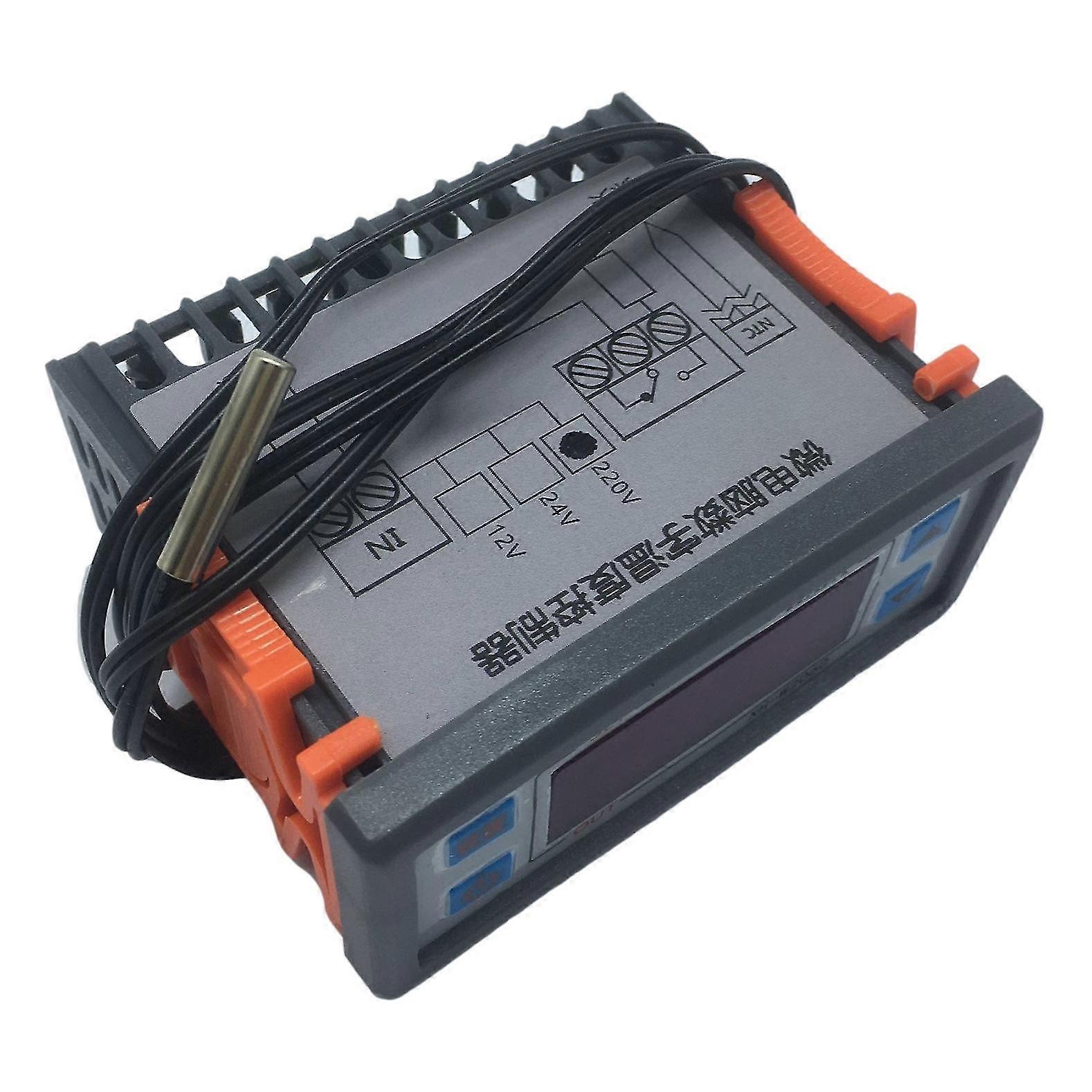 XH-W2060 Microcomputer Digital Thermostat 12V Embedded Digital Display Thermostat for Refrigerator Freezer Cold Storage