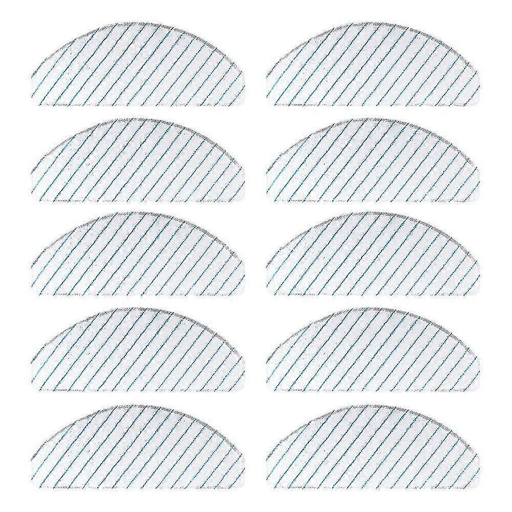 10 Pcs For Ecovacs T9 Power Max Aivi Series Cleaning Cloth Robot Mop