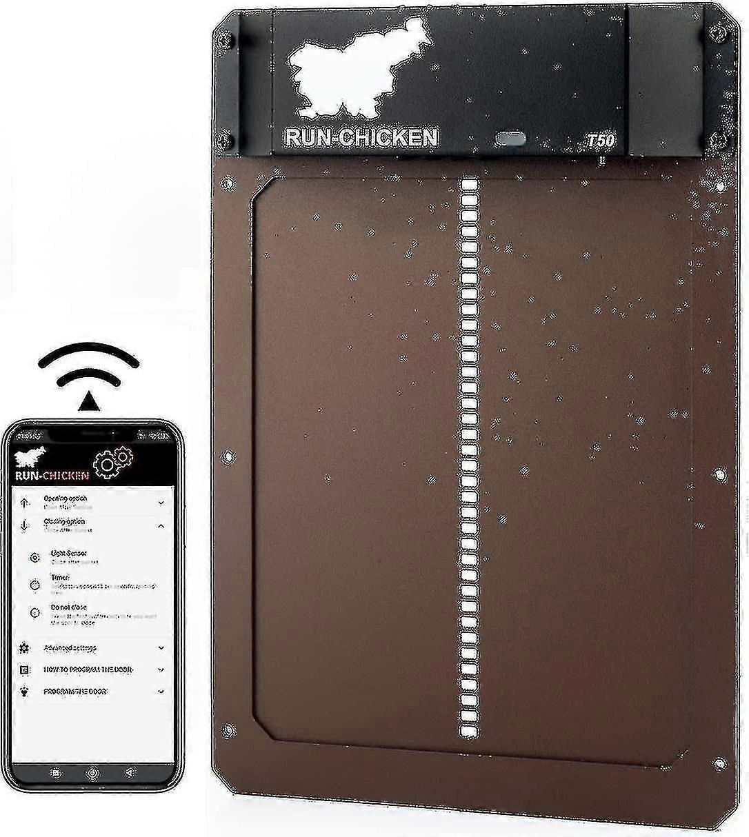 Automatic Chicken Coop Door With Battery, Light Detection, Aluminum Automatic Chicken Coop Door