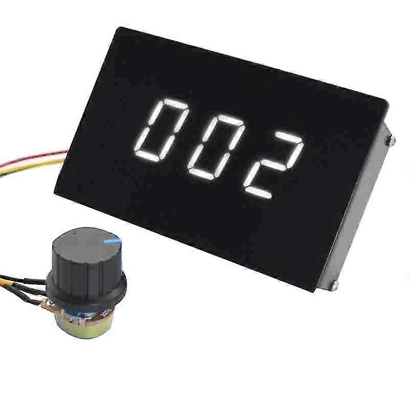Pwm Dc Motor Speed Controller 6v-60 Digital Scale Digital Display Speed Percentage Meter