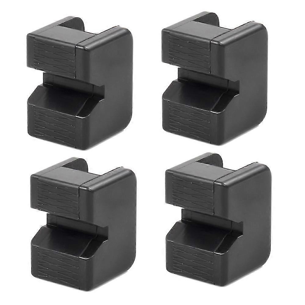 4pcs Universal Rubber Slotted Jack Pad Jack Lift Pad Adapter Tool Adapter For 2-3 Ton Frame Stand R