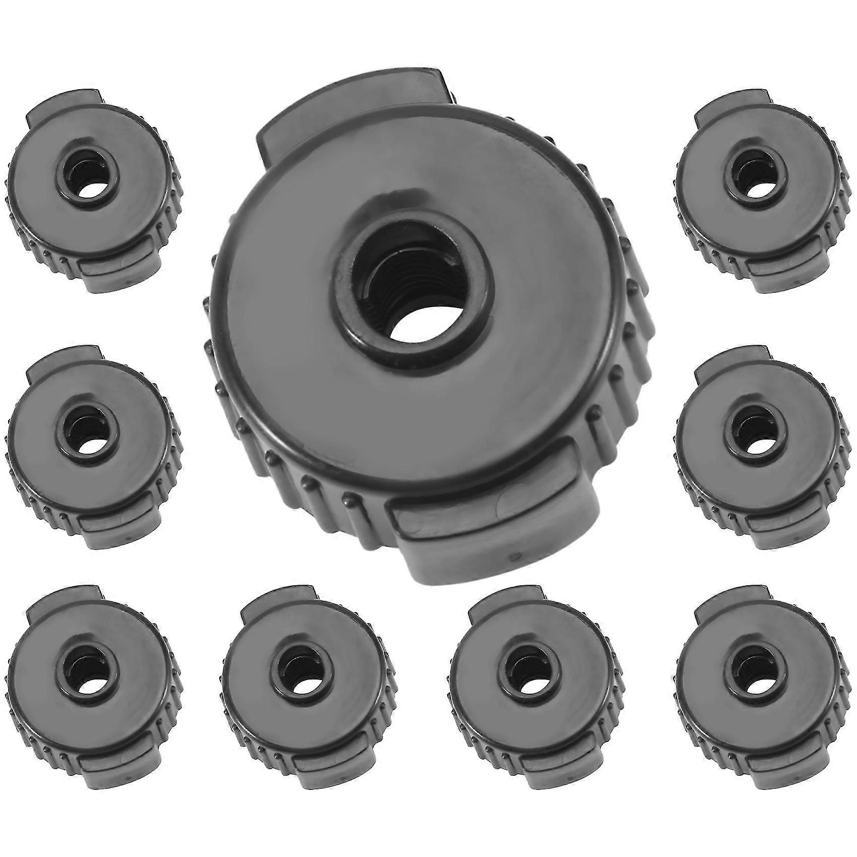 9pcs Abs Drum Set Quick Release Nuts Cymbal Quick Assembly Drum Mate Replacement Accessories