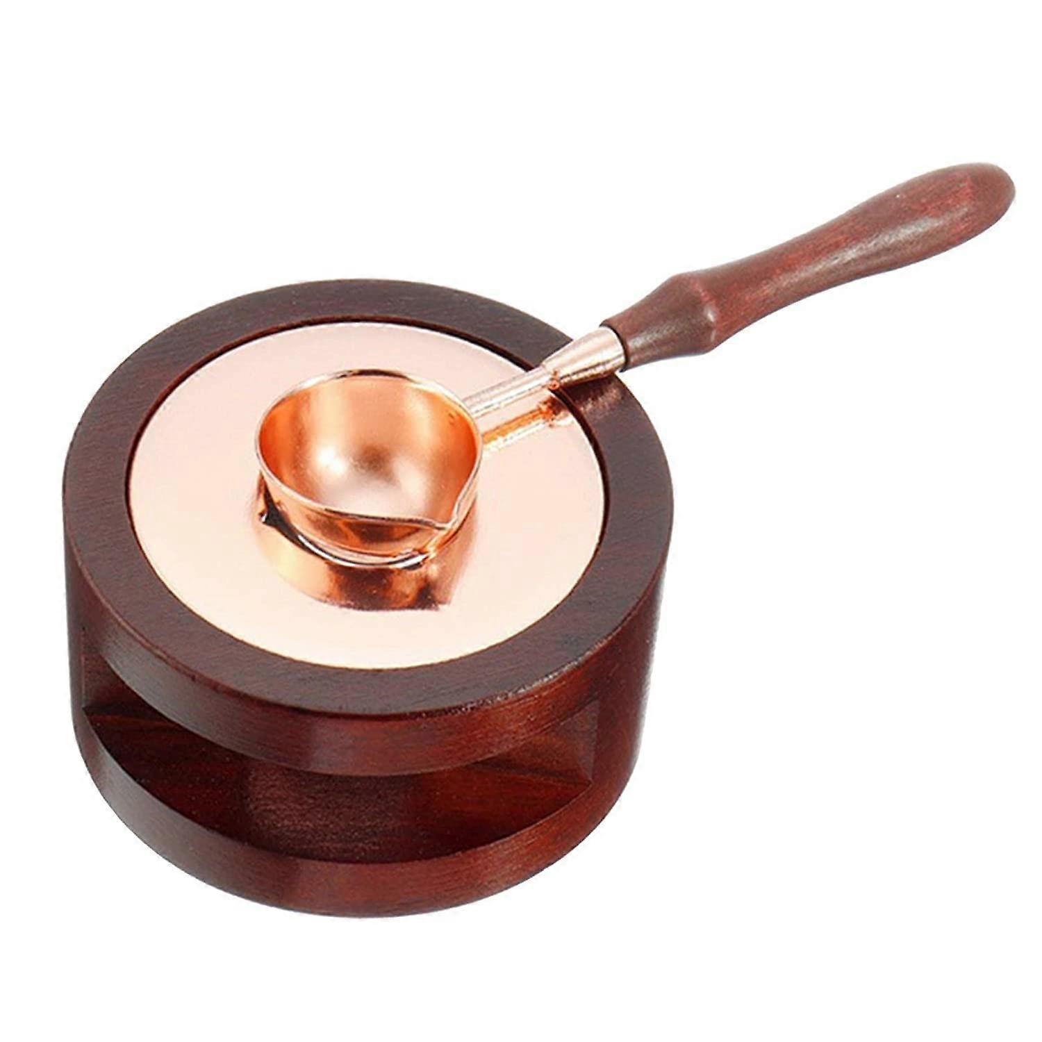 Seal Warmer Wax Heating Pot with Melting Spoon Wax Warmer Wax Seal Heater Seal Wax Seal Warmer for Wedding Wax Envelope Seal Stamp